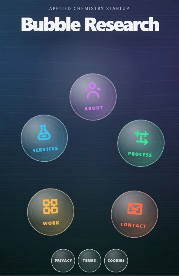 Anteprima mobile di Bubble Research